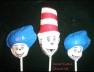 349sp Cat with Hat Friends Chocolate or Hard Candy Lollipop Mold